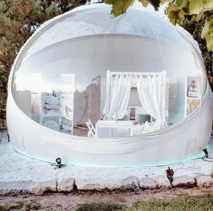 Hotel Burbujas Astronómicas Albarari Sanxenxo Exterior foto